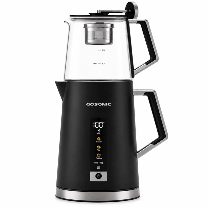 teamaker-784-gosonic-homaelectronic (4) چای ساز روی هم گوسونیک مدل GST-784 ظرفیت 1.7 لیتر - تصویر 1